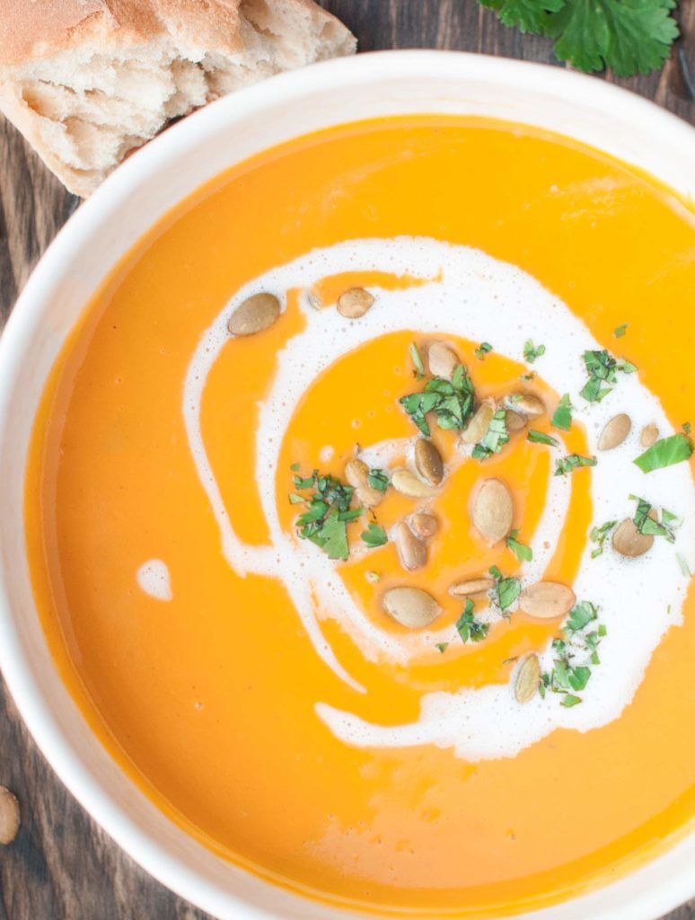 Instant Pot Curry Sweet Potato & Squash Soup