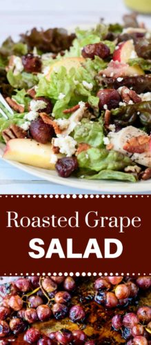 Roasted Grape Salad With Blue Cheese