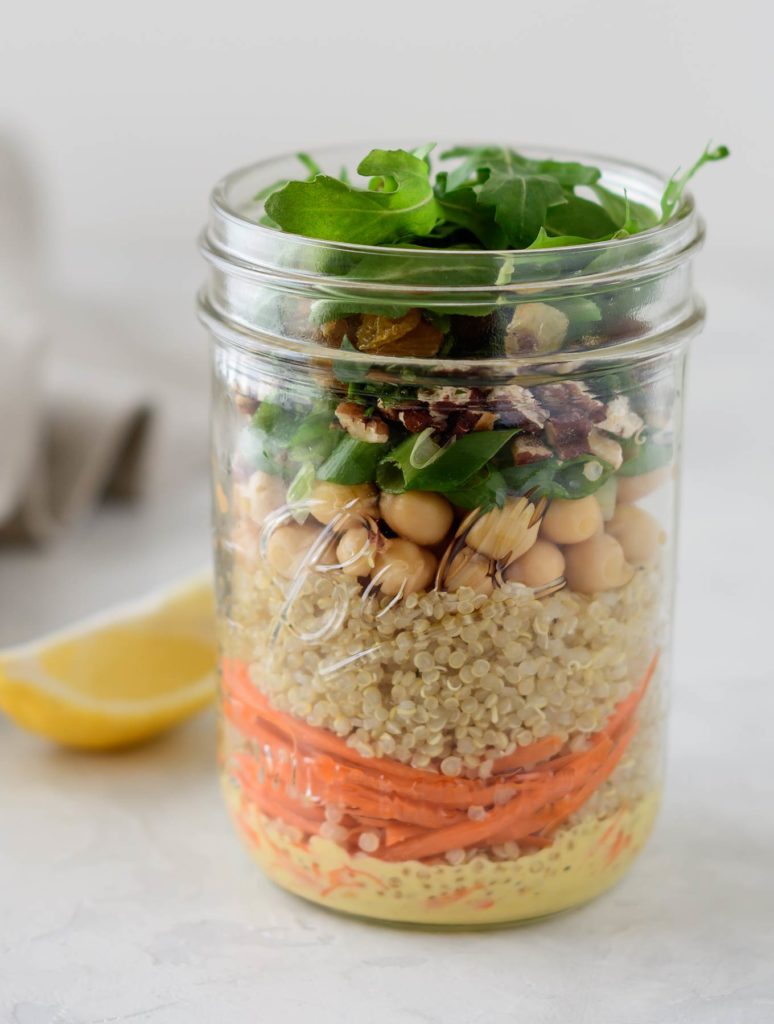 Moroccan Quinoa Salad with Creamy Curry Dressing