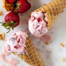 Strawberry Rose Ice Cream