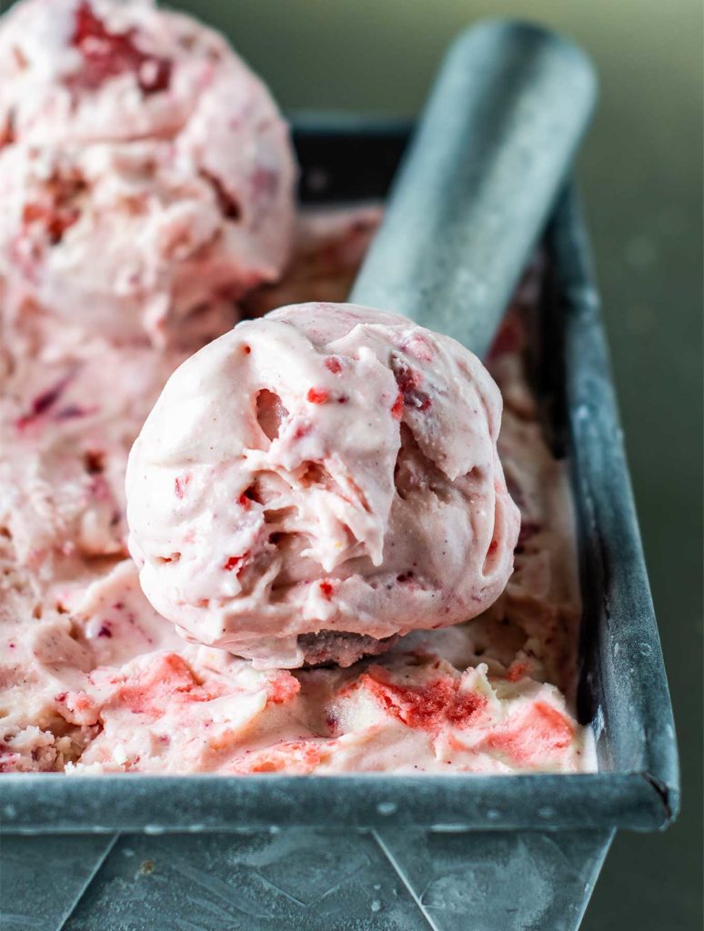 Strawberry Rose Ice Cream